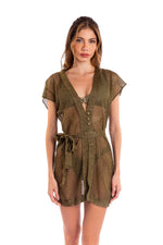 GLEAMING TUNIC - SHINY CACTUS