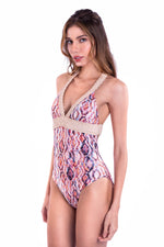 RAPHIA REVERSIBLE MAIÔ - ANACONDA/WATERMELON