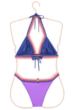 BIQUÍNI CROCHETED - PURPLE/NAVY