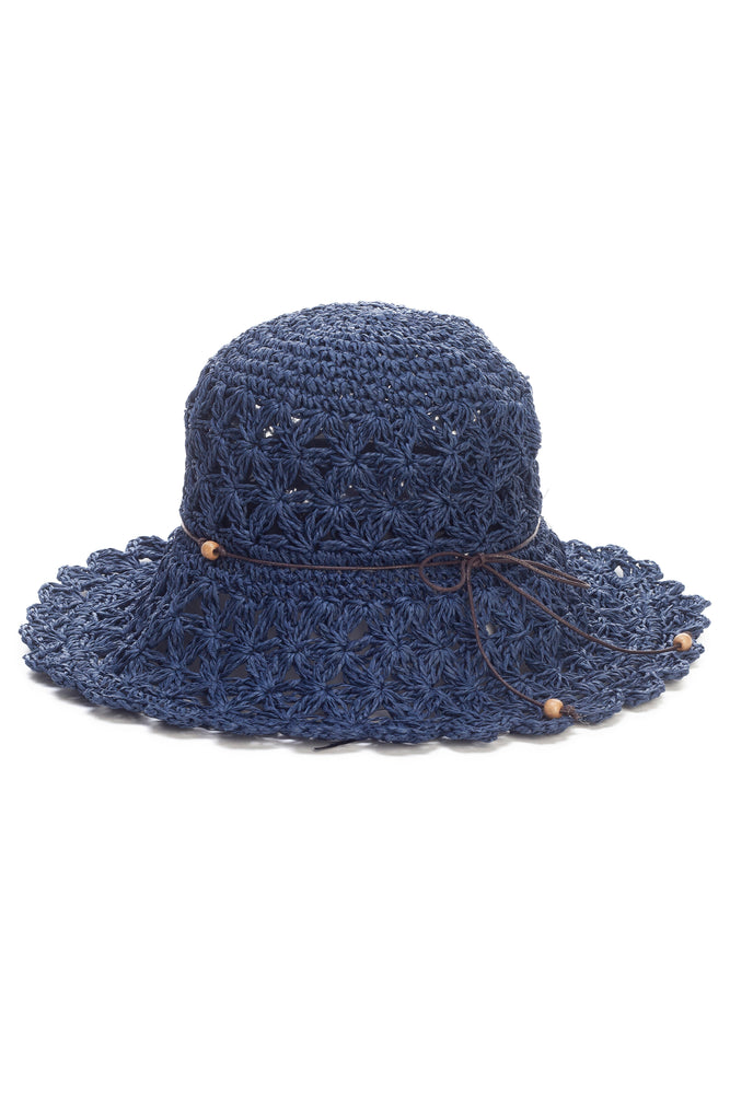 Chapéu de Crochet Azul